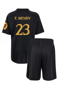 Fotbalové Dres Real Madrid Ferland Mendy #23 Dětské Třetí Oblečení 2023-24 Krátký Rukáv (+ trenýrky)